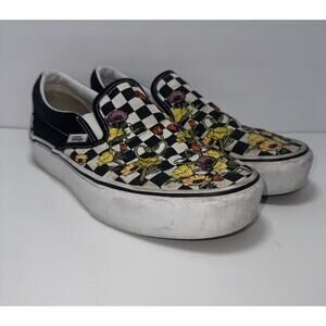 Vans Classic Slip-On “Poppy Checkerboard Black” VN0A5KXIBML Size 8.5 Women’s